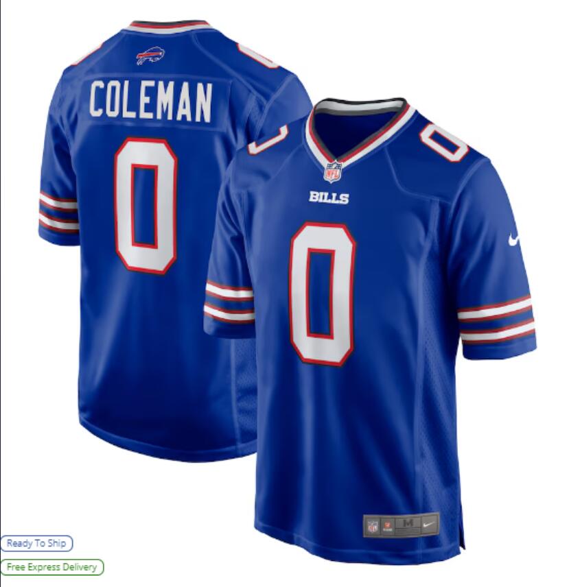 Men Buffalo Bills #0 Coleman Blue 2024 Nike Limited NFL Jersey style 8->buffalo bills->NFL Jersey